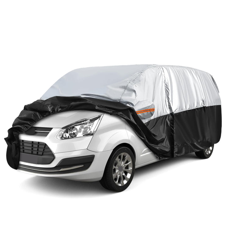 Autoabdeckung Passend für VW T5 T6 LWB Peugeot Travelle Long, Universal wasserdichte Vollgarage Auto