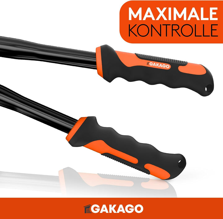 Gakago Bolzenschneider 14" (350 mm) - Metallschneider mit gehärteten CR-V Klingen - Kraftvolle Übers