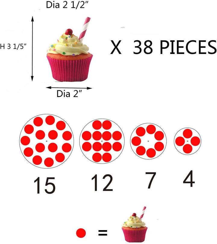 Cupcake Ständer, Tortenständer 4 Etagen Acryl für Hochzeit, Party, Geburtstag, Baby Duschen & Kuchen
