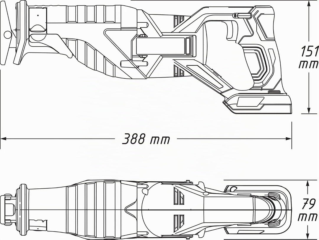 HAZET Akku-Säbelsäge 9234-010 Solo Version in L-Boxx 136, Solo Version in L-Boxx 136