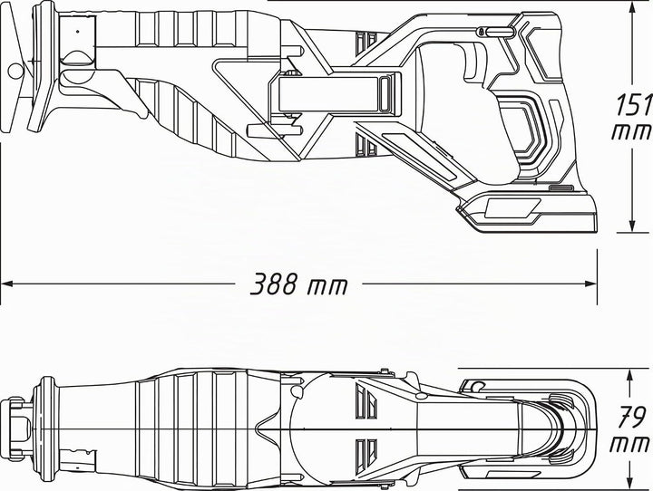 HAZET Akku-Säbelsäge 9234-010 Solo Version in L-Boxx 136, Solo Version in L-Boxx 136