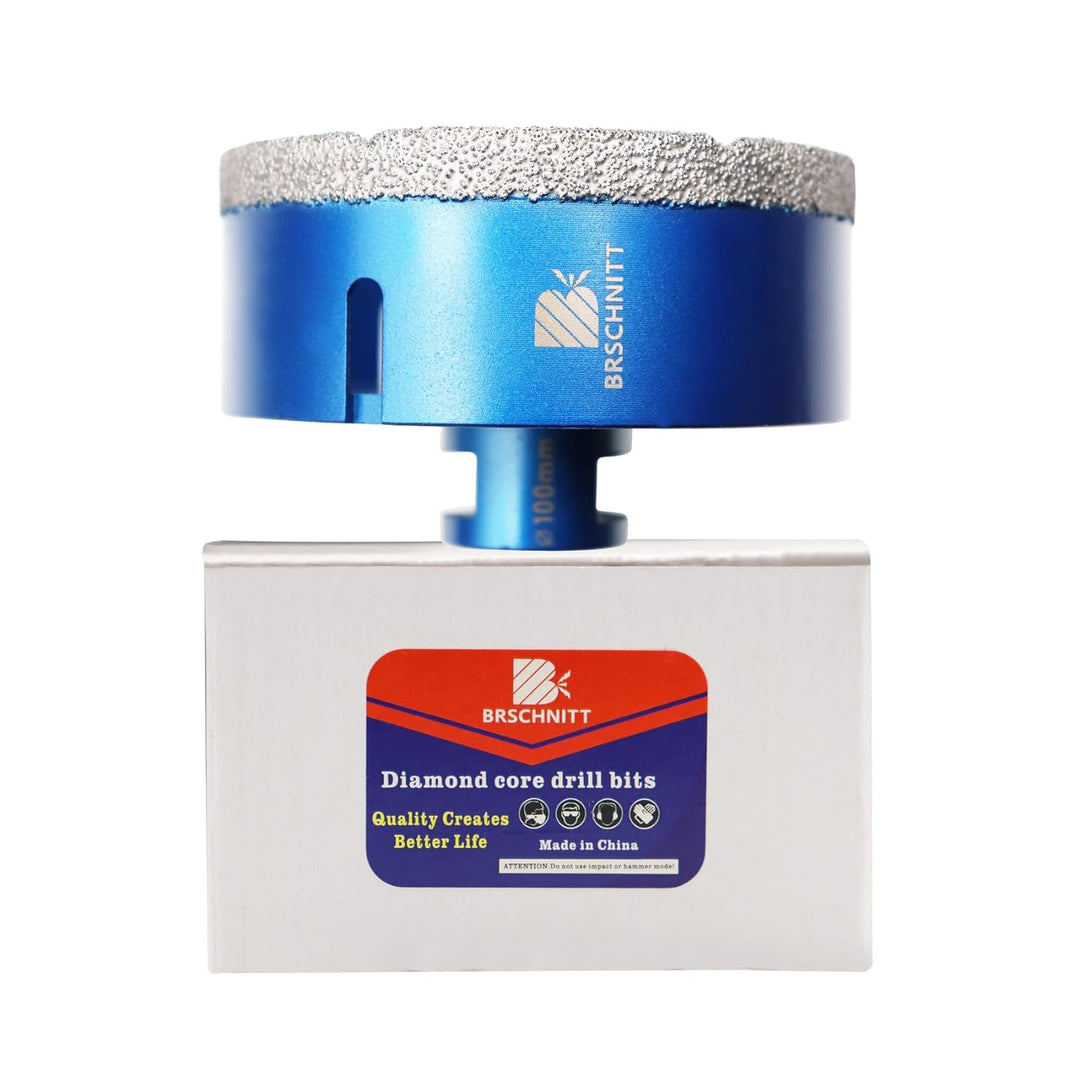 Diamant Fliesenbohrer 100mm - M14 Diamantbohrer Lochsäge für Fliesen Porzellan Keramik Marmor Granit