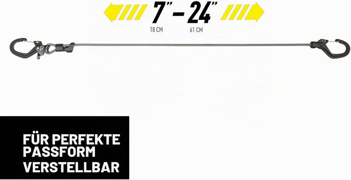 CamJam™ SlideLock® Verstellbares Bungee - Klein, Schwarz