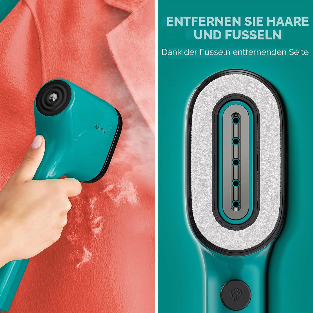 Calor Pure Pop Reise-Dampfglätter, 1300 W, 20 g/min, bereit in 15 Sekunden, Laufzeit 4 Minuten (70 m
