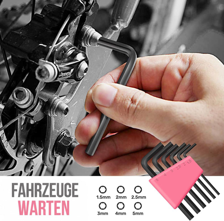 Hi-Spec 24tlg. Rosa Haushalts Mini Werkzeug-Set für Frauen passend für WG-Zimmer oder Unterwegs 24 T