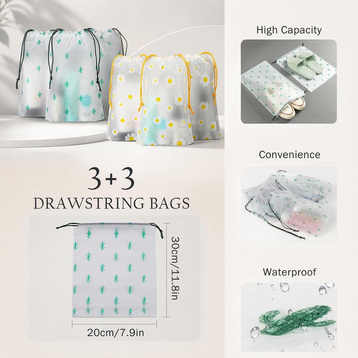 Koffer Organizer Set 15 Teilig Wasserdichte Packing Cubes Kleidertaschen | Reise Organizer Packwürfe