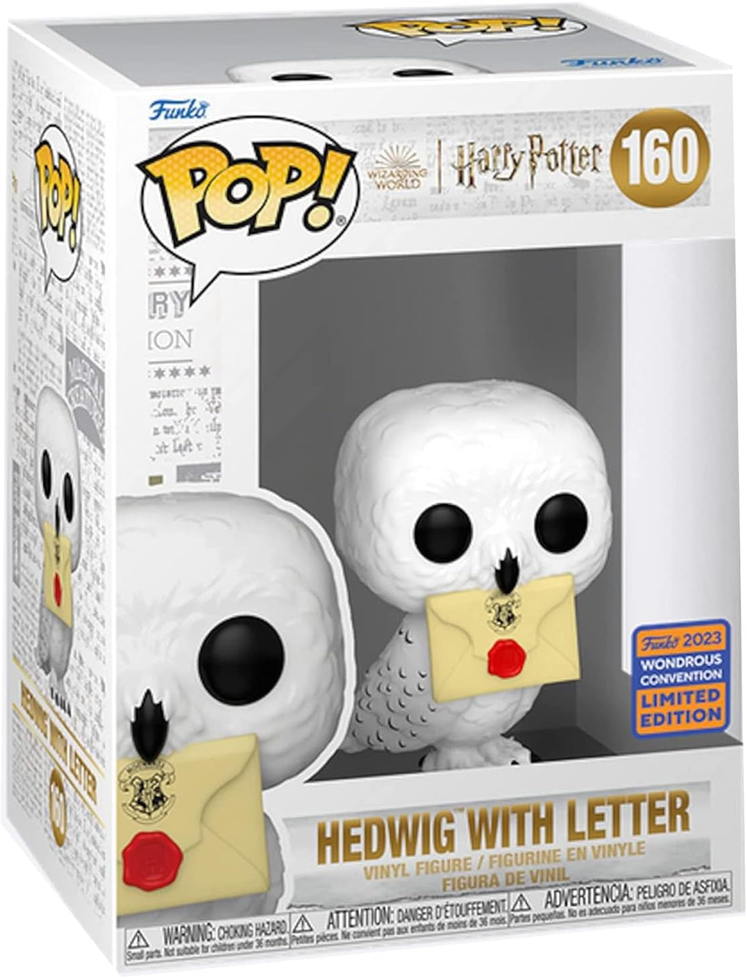 Funko Harry Potter Pop! Hedwig mit Buchstabe WonderCon Exclusive