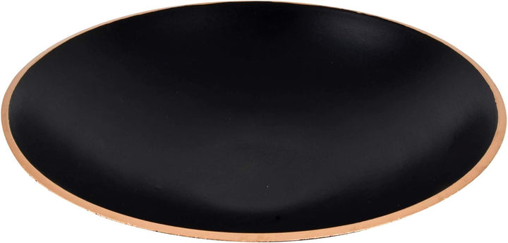 Dekoschale -Modern- Holz 13x54cm schwarz-Gold Design Tischdeko