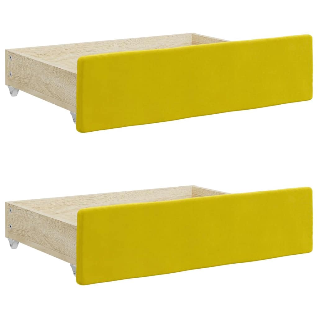 vidaXL Bettschubladen 2 STK., Bettkasten mit Rollen, Schubkasten Schublade für Bett, Bettschubkasten