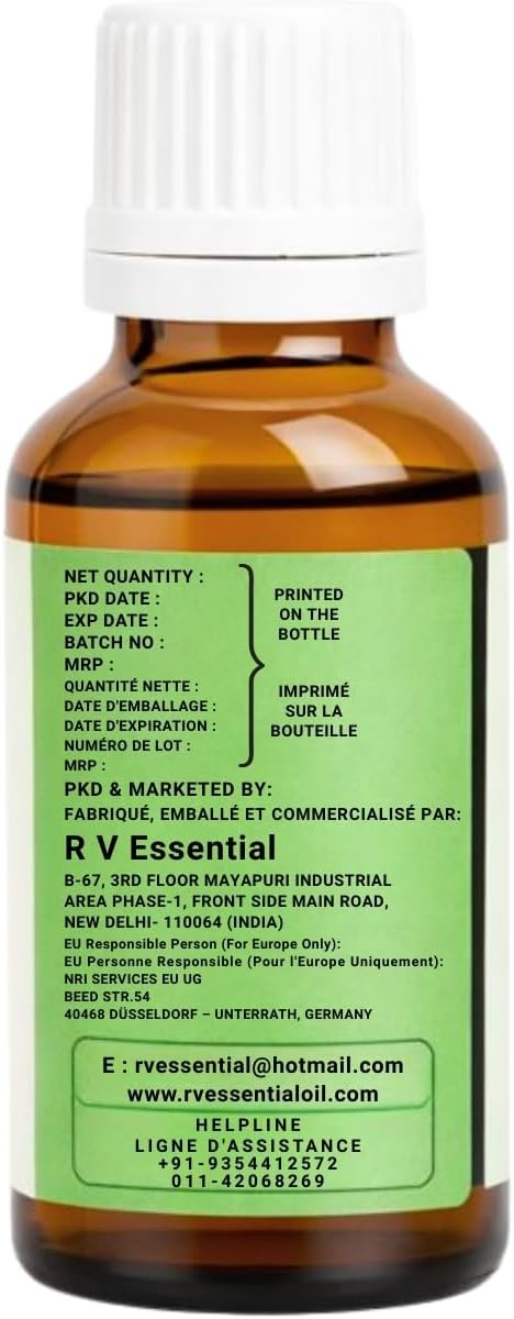 R V Essential Reines Calendula Träger Öl 50ml (1.69 Unzen) - Calendula officinalis (100% reines und