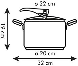 Tescoma 701150 Magnum Schnellkochtopf, 5.0 LT