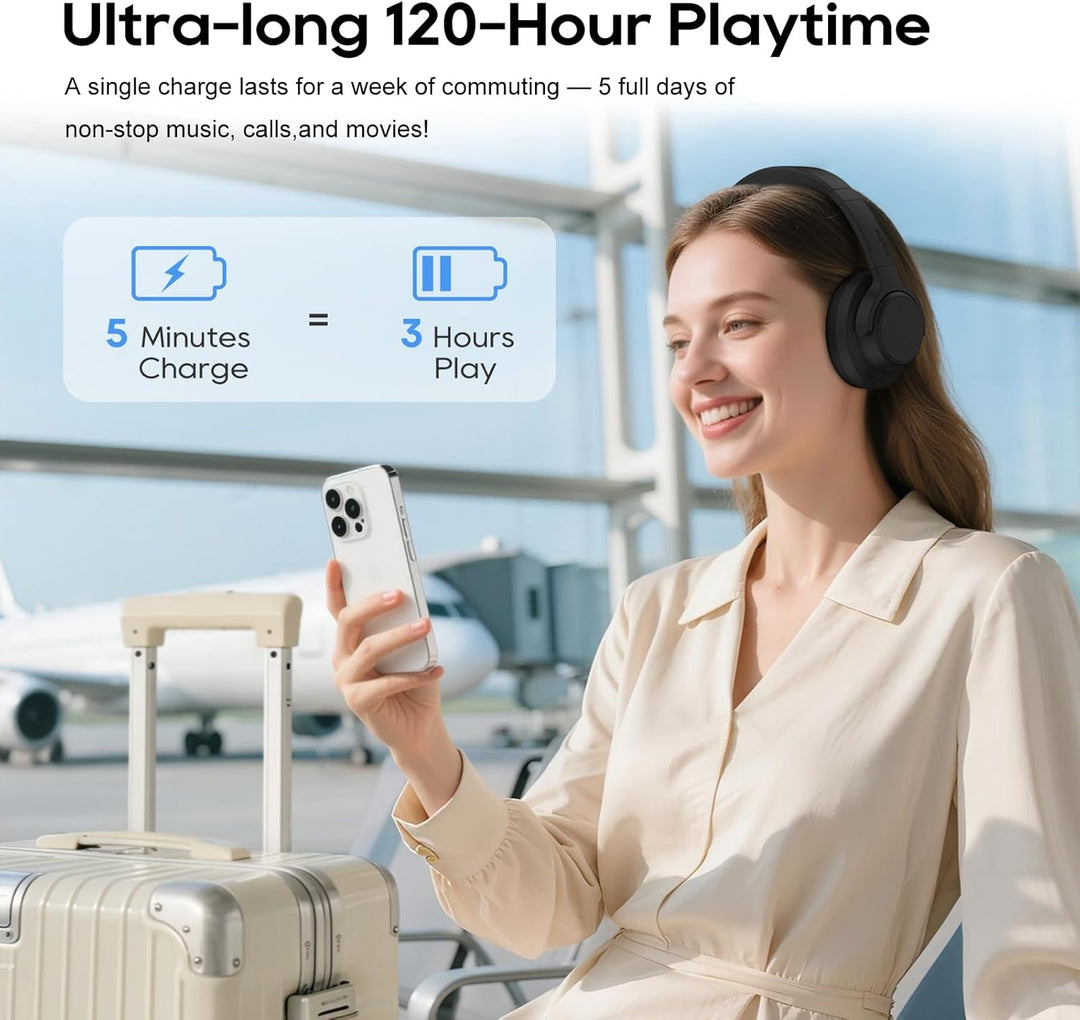 Srhythm NiceComfort 15 (2. Generation) Hybrid-Kopfhörer mit Geräuschunterdrückung, Bluetooth 6.0, mi