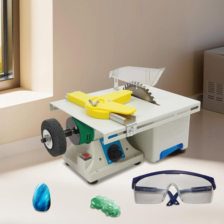 Edelstein Polierschleifmaschine, 5-In-1 Poliermaschine Schmuck Multifunktionale Tischporlierer Mit W