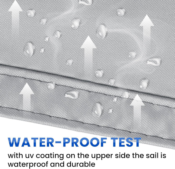KAHEIGN Sonnensegel Wasserdicht 2,5m x 3m Rechteckig Sonnenschutz Wetterschutz Segel, 98% UV-Schutz