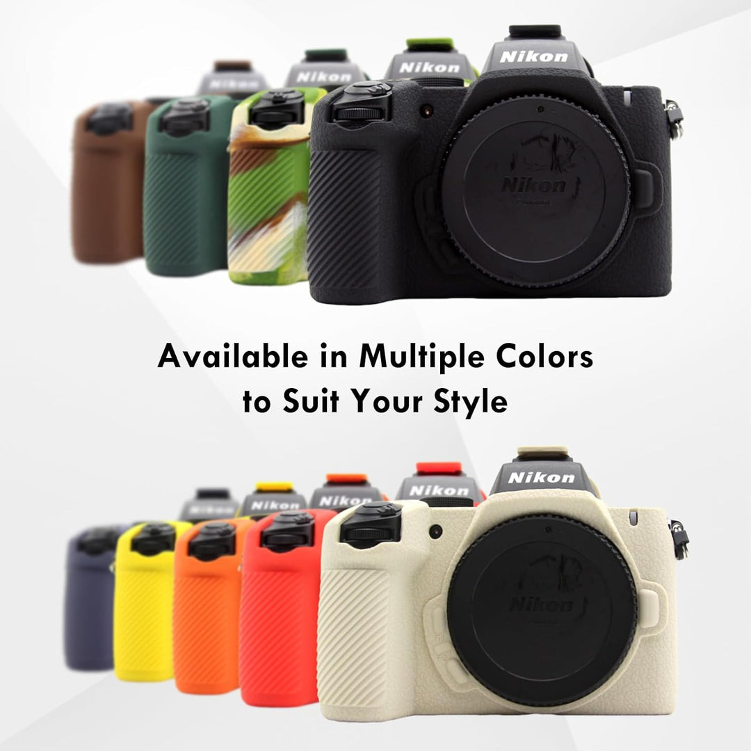 Rieibi Z50II Schutzhülle, mattiertes Silikon, Schutzhülle für spiegellose Nikon Z50II, Ganzkörper-Ka