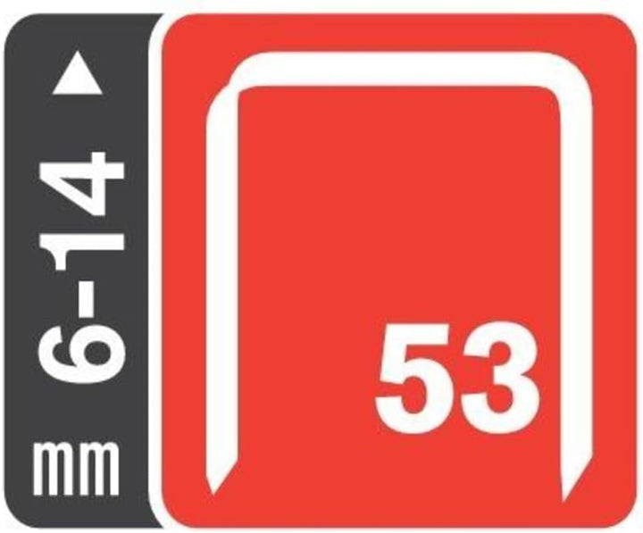 Rapid Handtacker R253, Tacker für Holz und Stoffe, Leicht, 2-Stufen-Schlagkraftregelung, für Klammer