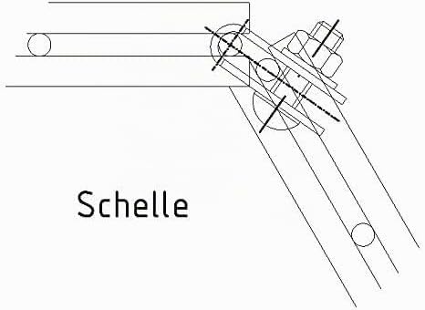 12er Pack Eckverbinder Schelle für Gabionen, Zaun, Doppelstabmatten, Komposter, 12
