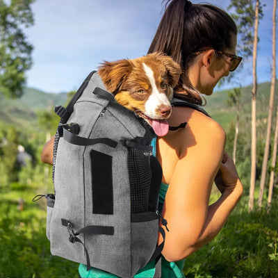 PETCUTE Hundetasche Hundetransporttasche Tragetasche für Hunde Katzen Wanderrucksack Seite Atmungsak