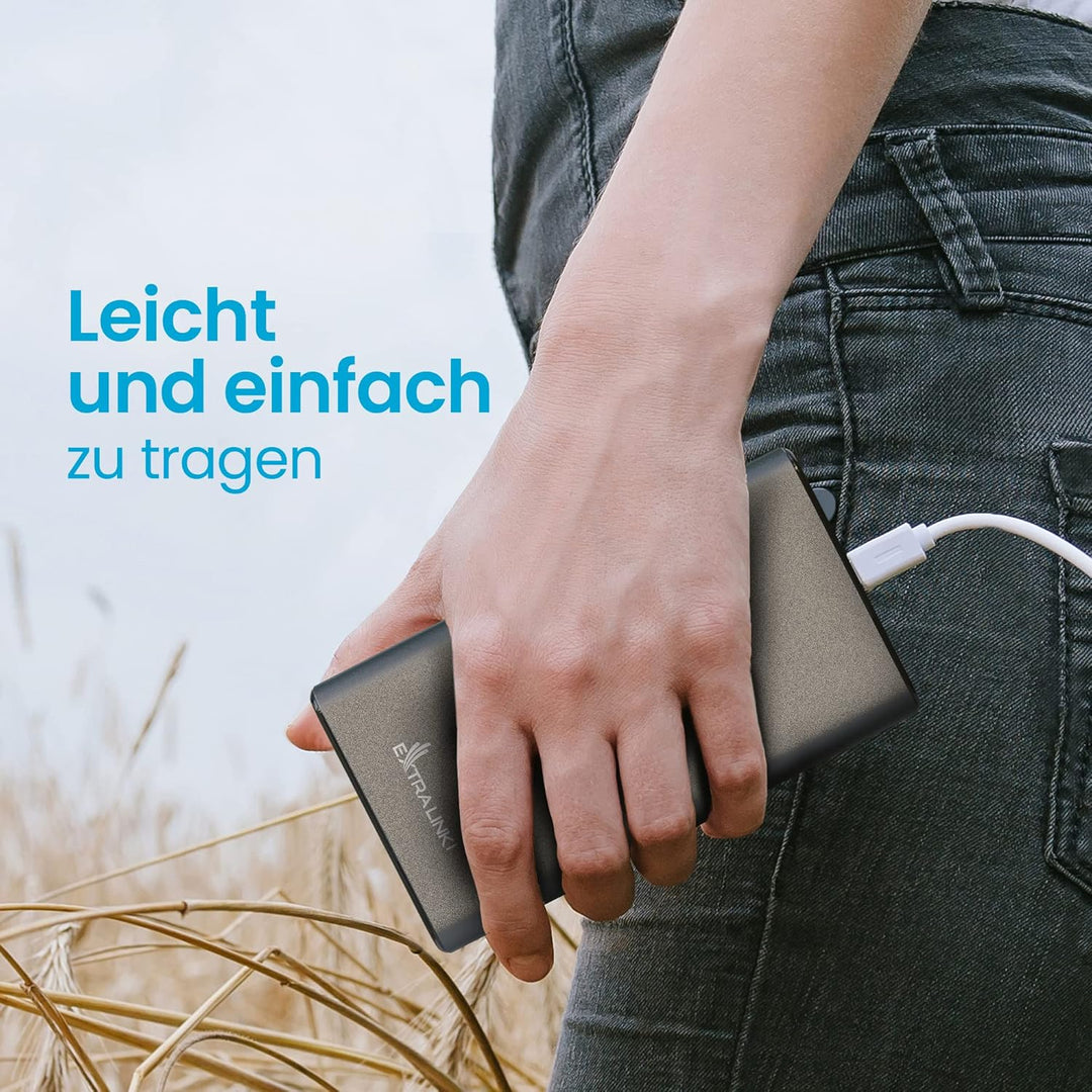 Powerbank 20000mAh Powerbank Schnellladefunktion bis zu 45W PD Power Bank USB C 20000mAh Robustes Ge