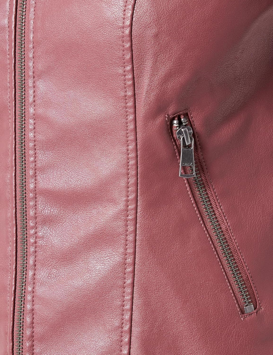 ONLY Damen Onlnewmelisa Faux Leather Jacket Cc OTW Jacke 74 Rose Brown, 74 Rose Brown
