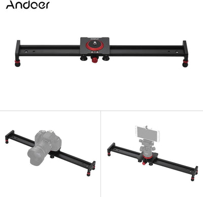 Andoer Slider Dolly Video Slider Dolly Kamera Track Slider Foto Aluminiumlegierung f¨¹r DSLR-Kamera