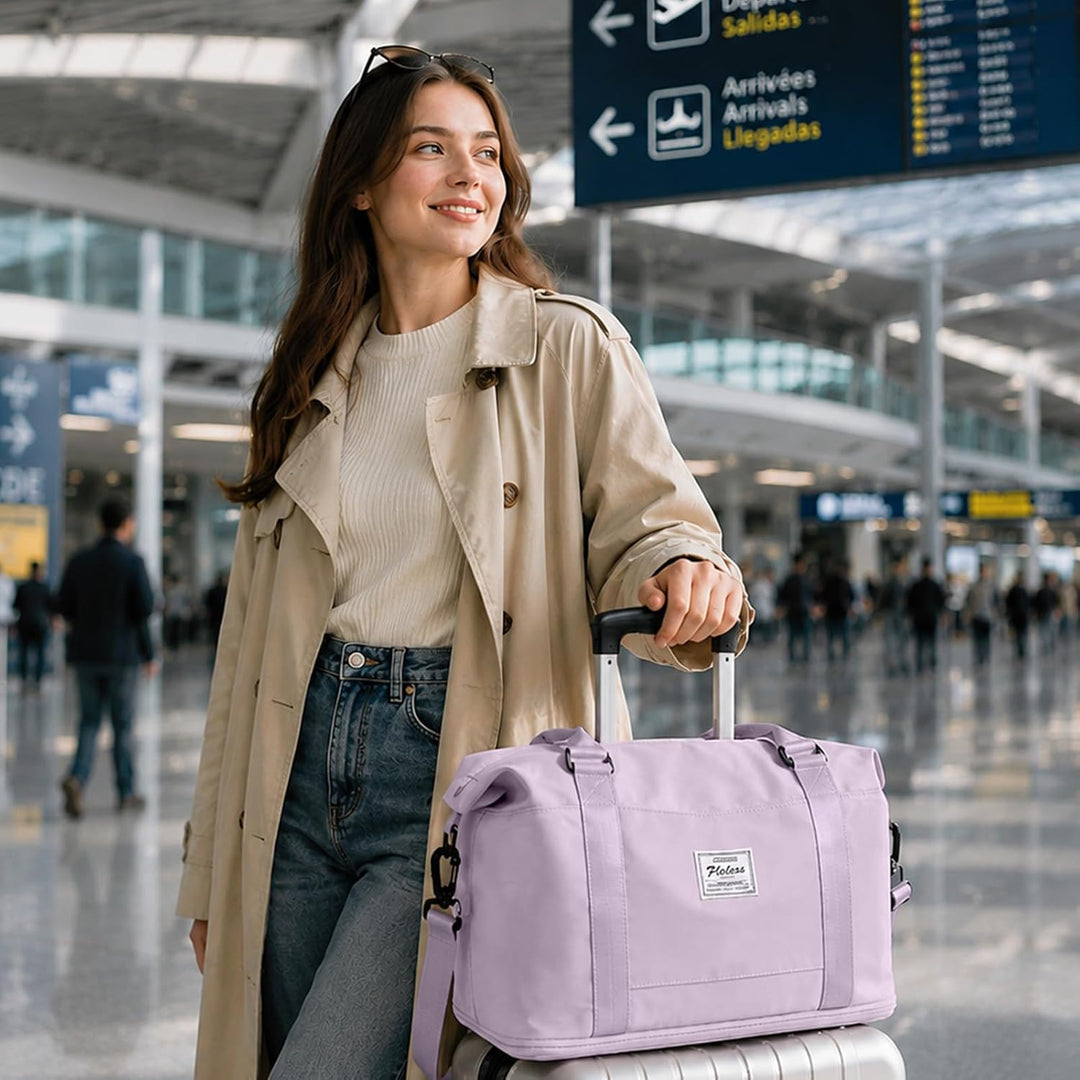 Reisetasche Damen 40x30x20 Ryanair Handgepäck Tasche Sporttasche Weekender Bag Schwimmtasche Wasserd
