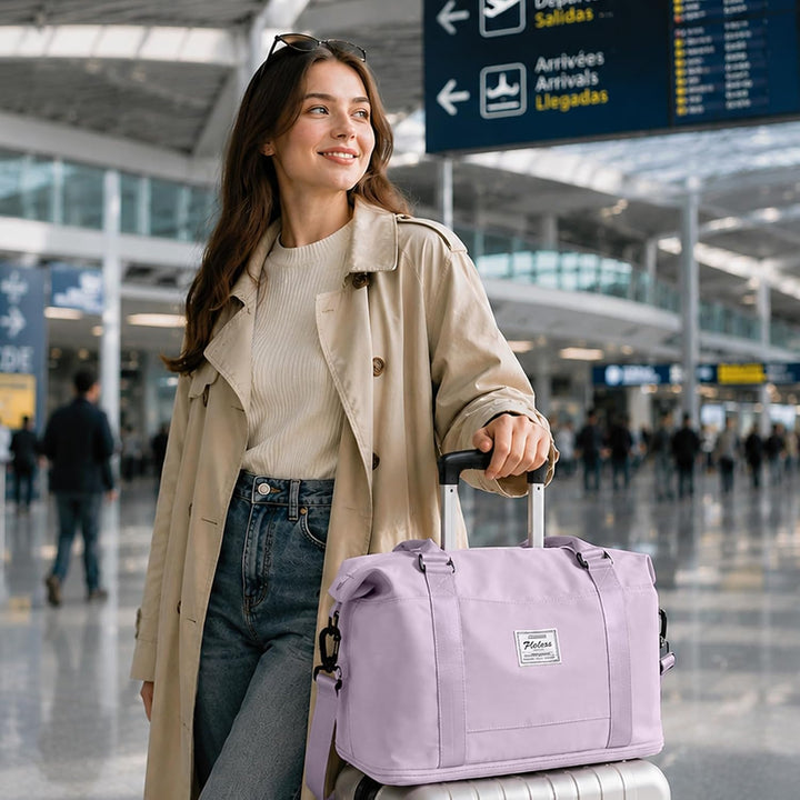Reisetasche Damen 40x30x20 Ryanair Handgepäck Tasche Sporttasche Weekender Bag Schwimmtasche Wasserd