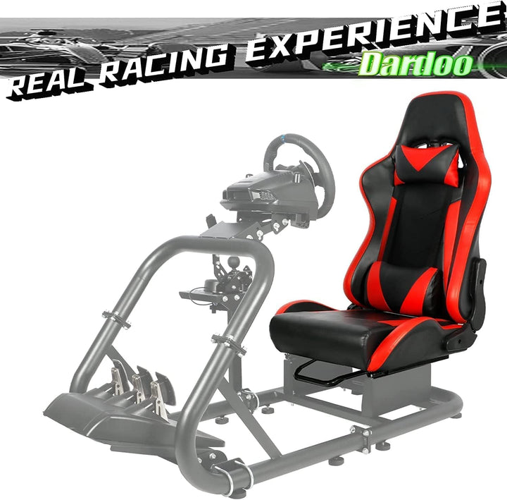 Dardoo Racing Gaming Schalensitz mit verstellbarem Doppelschieber Adapt Racing Simulator Cockpit Dri