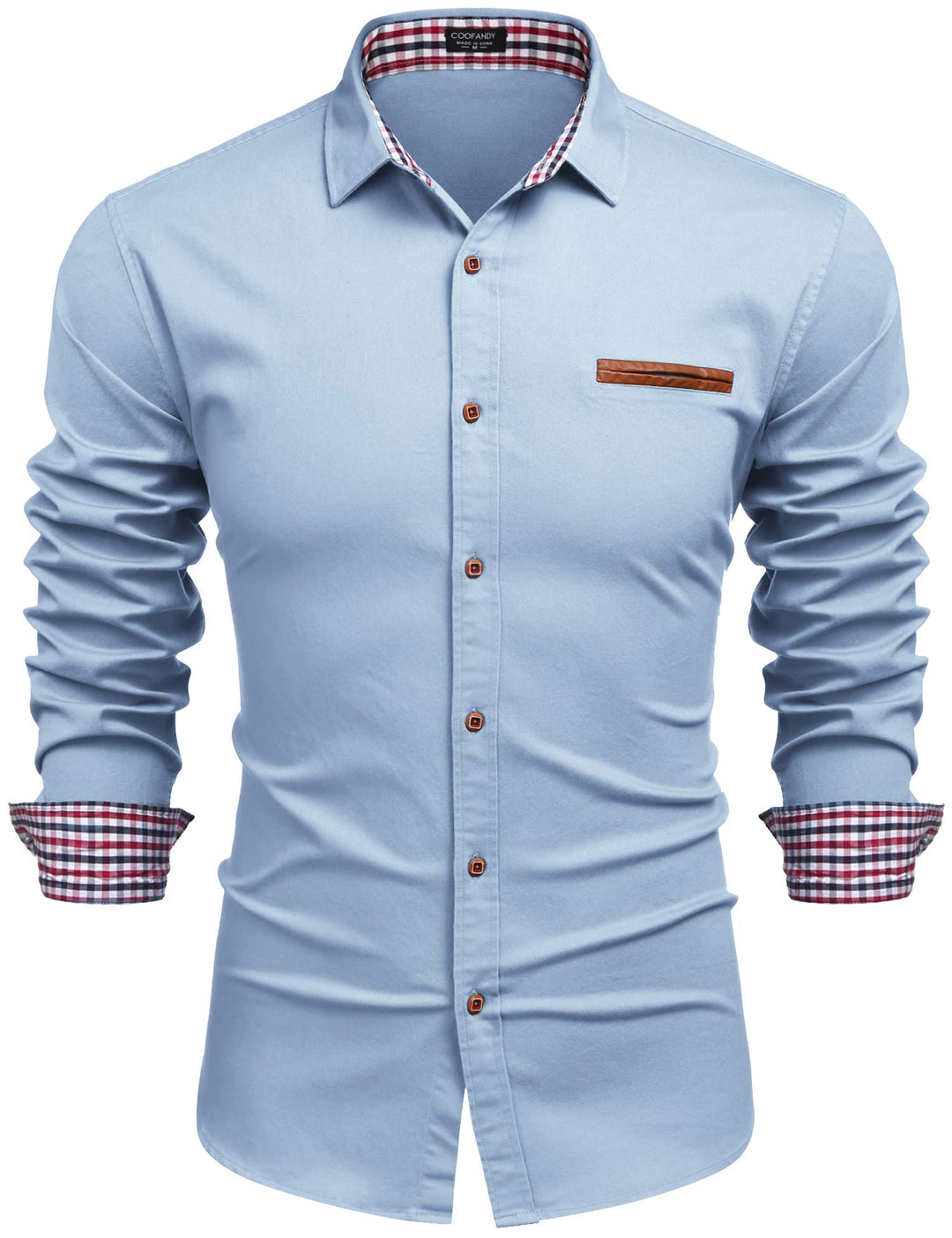 COOFANDY Herren Hemd mit Button-Down-Kragen