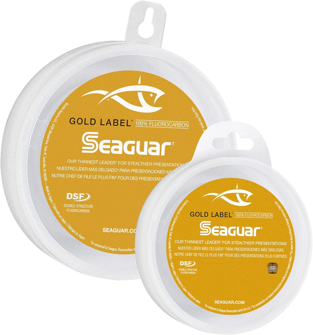 Seaguar Gold Label Fluorocarbon Angelschnur, dünn und stark Angelvorfach, doppelte Struktur für Stär