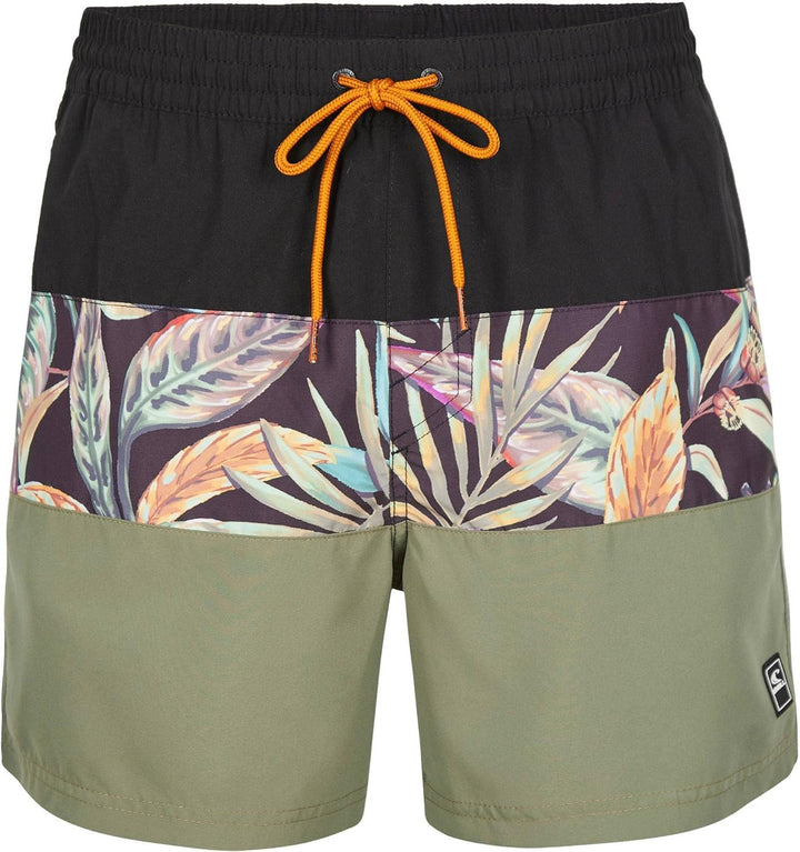 O'Neill Herren Badehose, S-M 39033 Black Tropical Flower