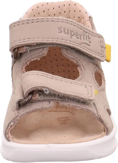 Superfit Baby Jungen Lagoon Sandale Knöchelriemen, Beige Gelb 4000