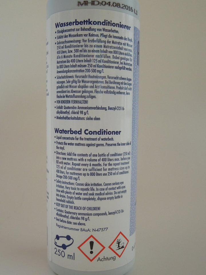 AguaNova 4x 250ml Wasserbett Konditionierer Conditioner
