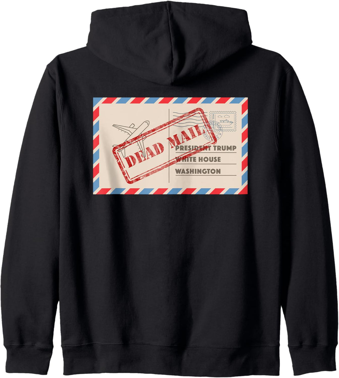 Anti Präsident Trump Postkarte Unbekannt verzogen Biden Kapuzenjacke