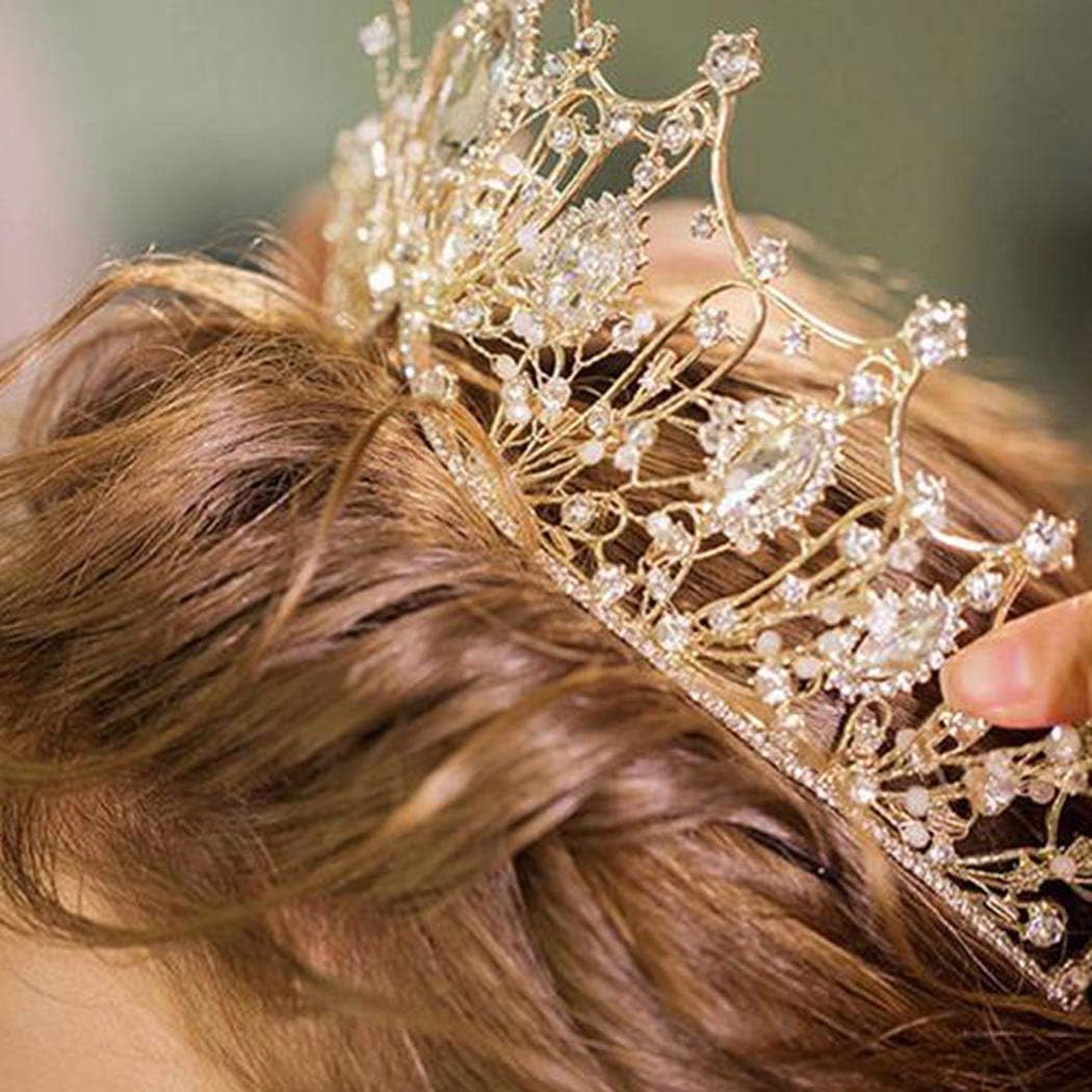Tiara Kristallkrone für Bridal, Prinzessin Diadem Hochzeit Tiara Crown für Hochzeit Abschlussbälle P
