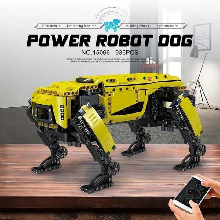 Mould King Roboter-Hundebausätze für Jungen, 936 Stück MOC-Steine APP Fernbedienung Roboterspielzeug