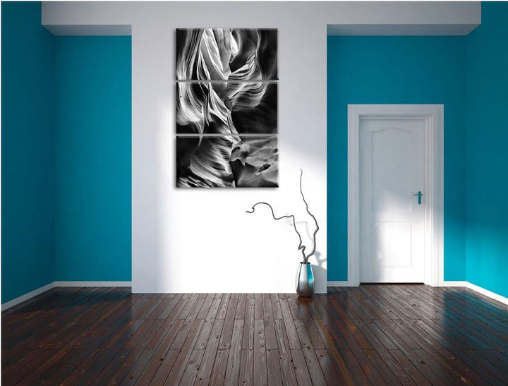Pixxprint Antelope Canyon Arizona als Leinwandbild/Grösse: 3 Teilig (120x80) cm/Wandbild/Kunstdruck/