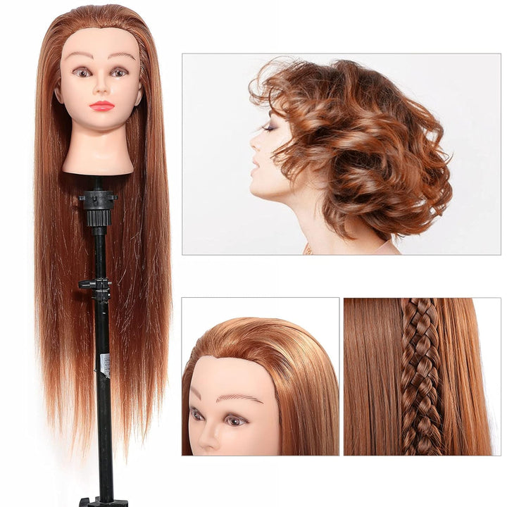 Haar Training Kopf Schaufensterpuppe Kopf Synthetische Faser Schaufensterpuppe Kopf Friseur Training