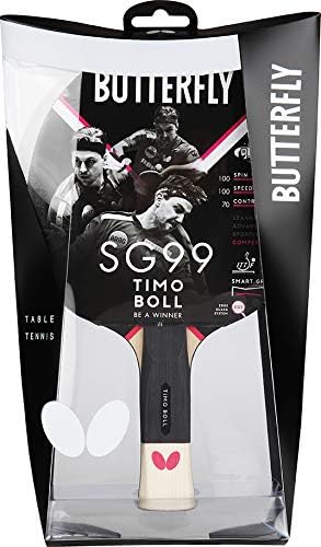 Butterfly Timo Boll SG99 Tischtennisschläger + Cell Case Tischtennishülle | Tischtennisschlägerset |
