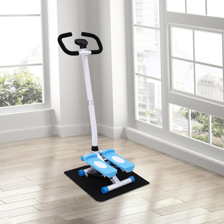 Fitness Stepper mit Lenker, Höhenverstellbarer Swing Stepper bis 150kg, mit LCD-Display & Widerstand