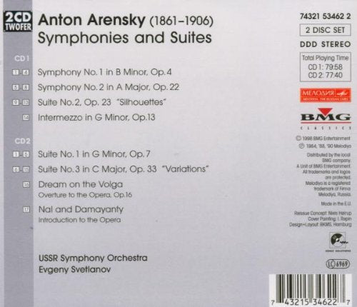 Two Twofer - Arensky (Sinfonien und Suiten), Audio-CD