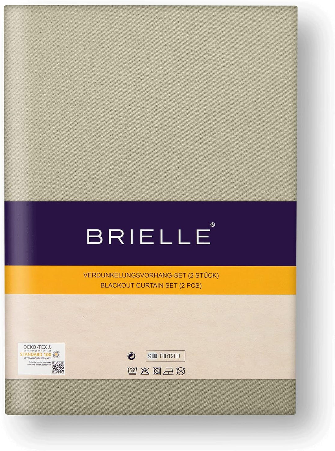 Brielle Premium-Verdunkelungsvorhänge - Blickdicht vorhänge mit Ösen, schalldämpfend - für Wohnzimme