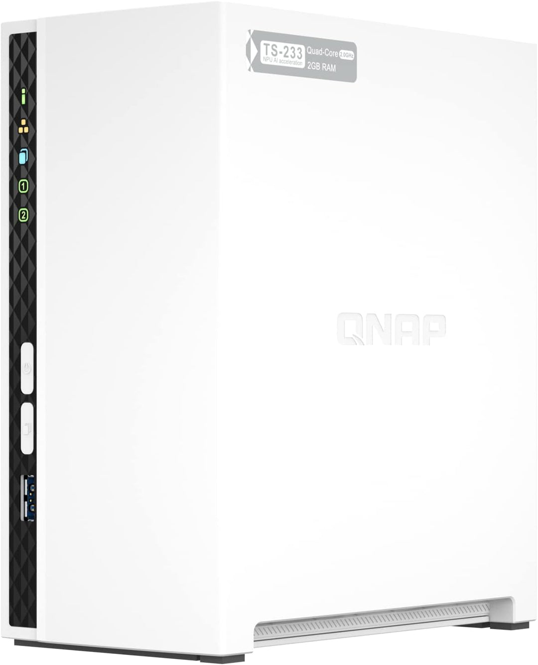 QNAP TS-233 | 2-Bay, ARM CPU, NPU, 2GB RAM, 1GbE