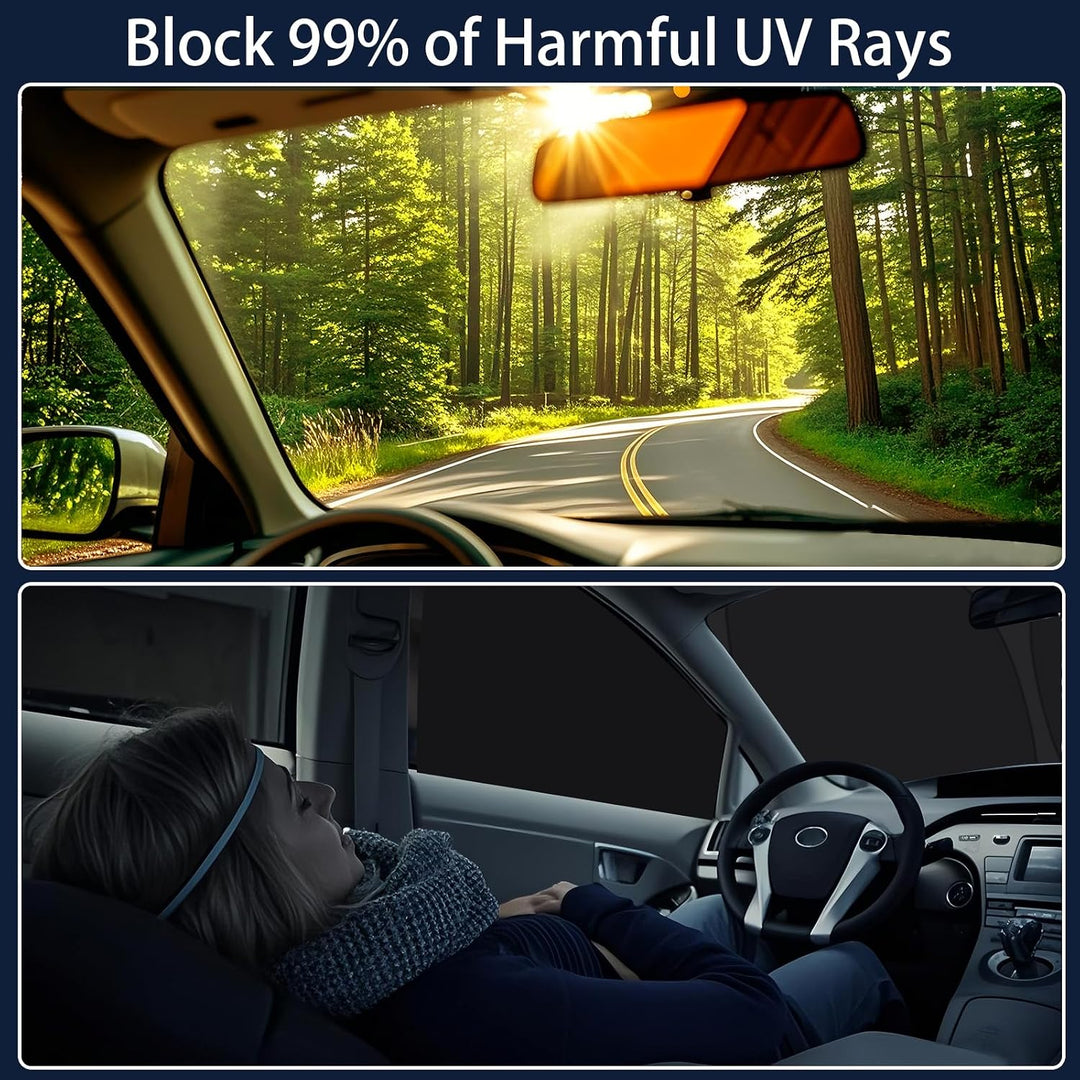 ZATOOTO Sonnenschutz für VW T5 T6 Frontscheibe &amp; Seitenfenster, Magnetisch | 3 Stück, Thermomatte VW