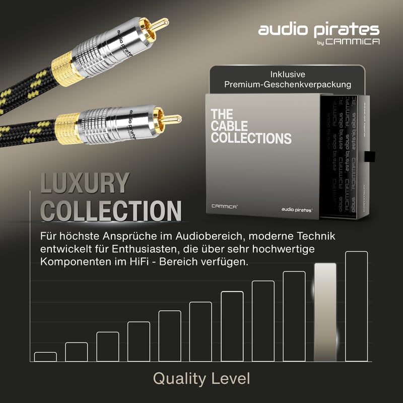 audio pirates by cammica Cinch Kabel 1x RCA Stecker auf 1x RCA Stecker, Audio-Kabel | High-End Audio