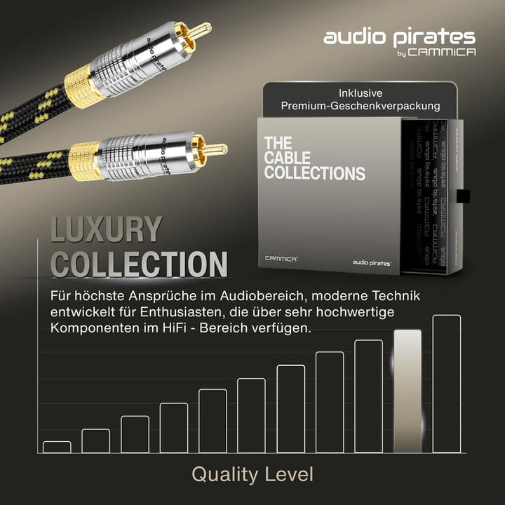 audio pirates by cammica Cinch Kabel 1x RCA Stecker auf 1x RCA Stecker, Audio-Kabel | High-End Audio
