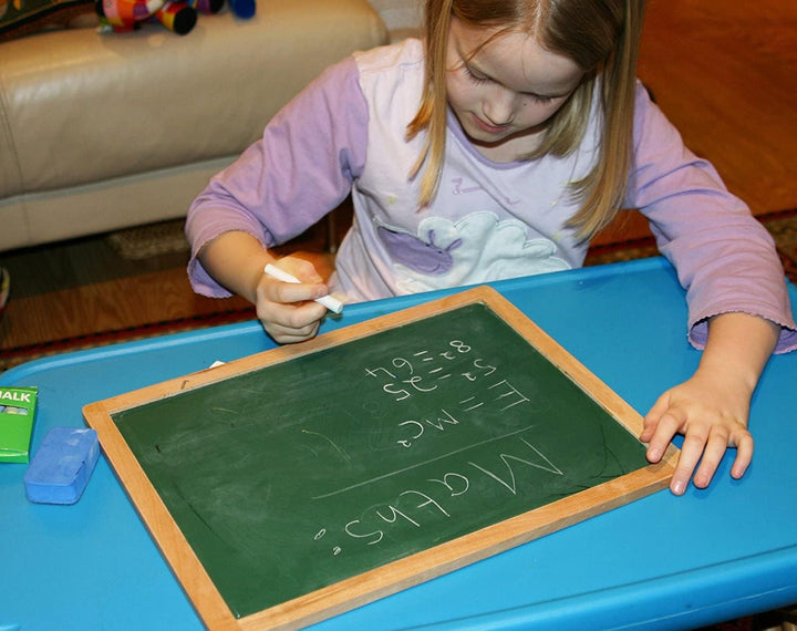 Holz Staffelei Kreidetafel Magnettafel für Kinder- mit Magneten Formen Buchstaben Zahlen Stift und P