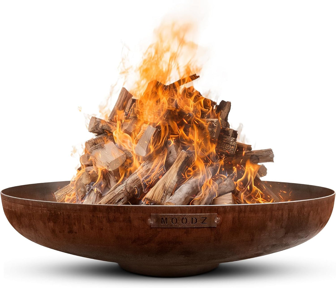MOODZ Outdoor Living Feuerschale CortenStahl- Feuerschalen für den Garten - Feuerstelle Outdoor & Fe