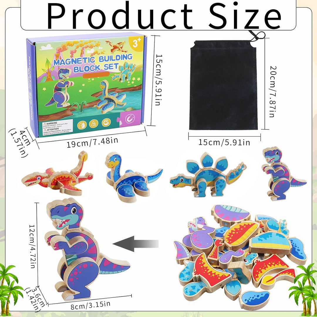 Dinosaurier Spielzeug, Dinosaurier Montage Spielzeug Dinosaurier Holzspielzeug Montessori Spielzeug