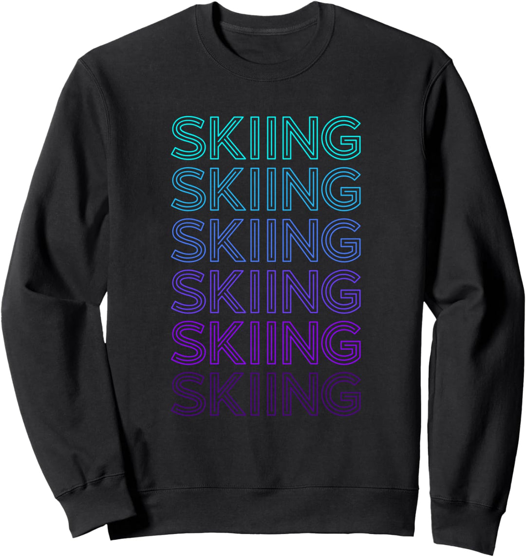Skifahrer Skifahrer Retro Sweatshirt